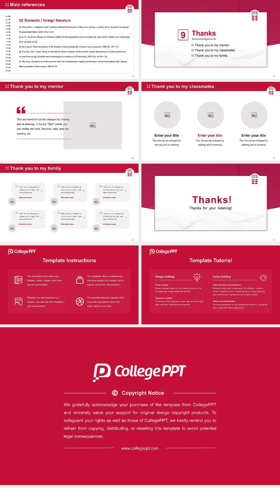 Technical University of Denmark（Sisimiut Campus） Graduation Thesis Defense PPT Template16:9 ratio PPT effect preview image7