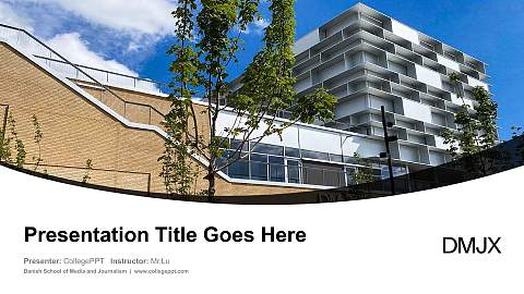 Danish School of Media and Journalism Course/Courseware Creation PPT Template