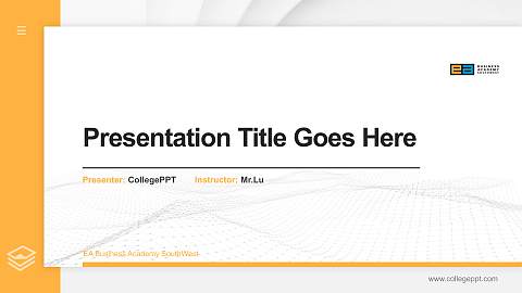 EA Business Academy SouthWest Thesis Proposal/Graduation Defense PPT Template