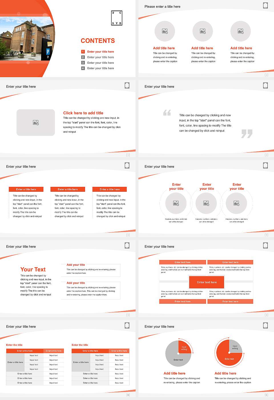University College South Denmark Course/Courseware Creation PPT Template16:9 ratio PPT effect preview image2