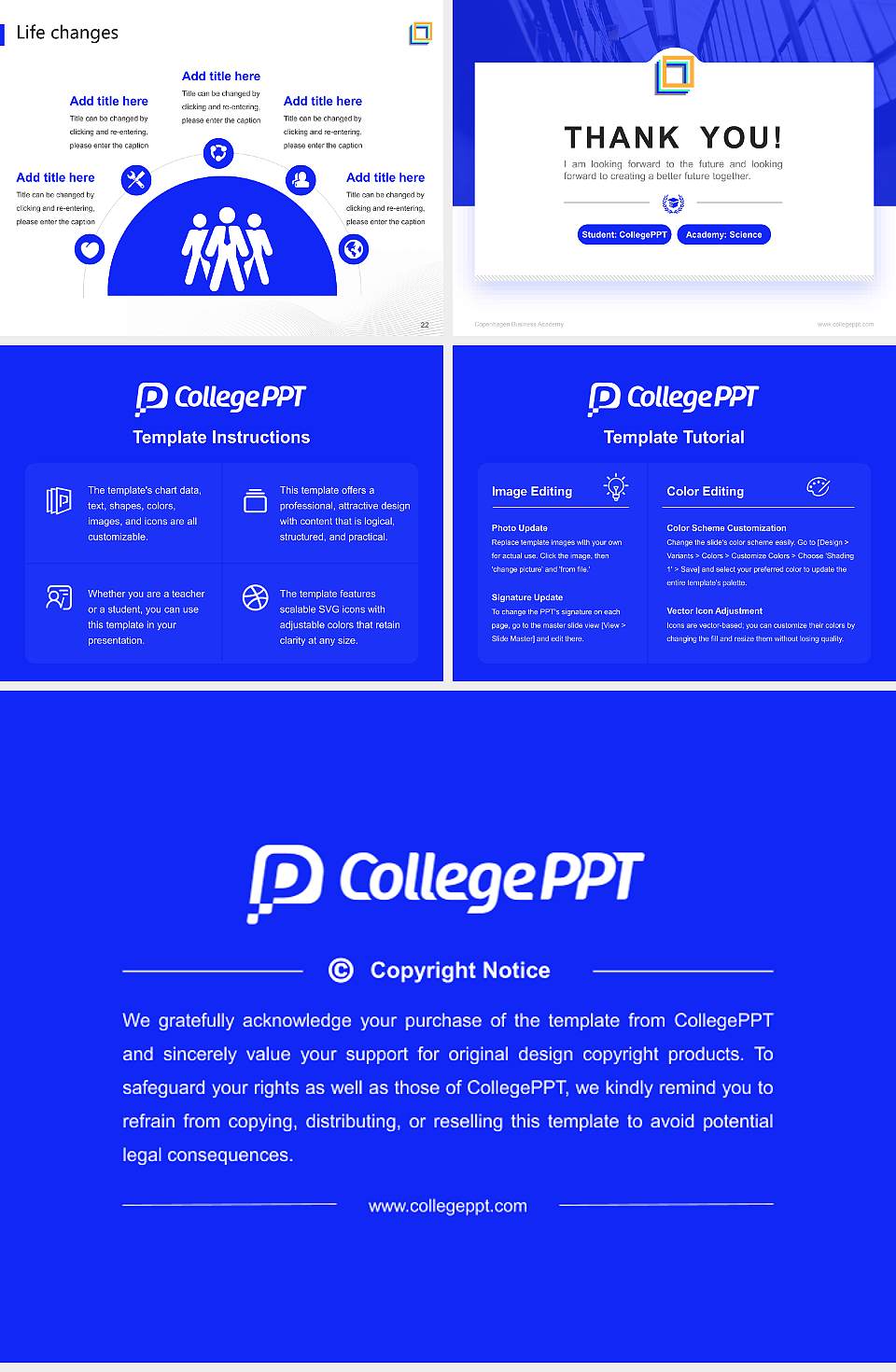 Copenhagen Business Academy National Scholarship Defense PPT Template4:3 ratio PPT effect preview image4