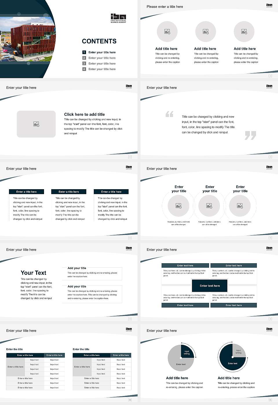 IBA International Business Academy Course/Courseware Creation PPT Template16:9 ratio PPT effect preview image2