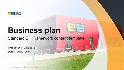 EA Business Academy SouthWest Competition/Entrepreneurship Contest PPT Template