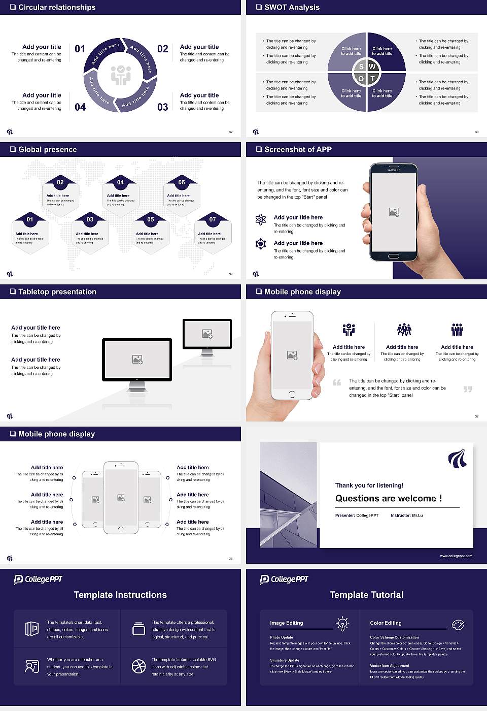 Aalborg University General PPT Template16:9 ratio PPT effect preview image5