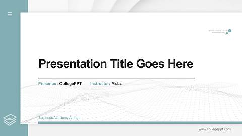 Business Academy Aarhus Thesis Proposal/Graduation Defense PPT Template