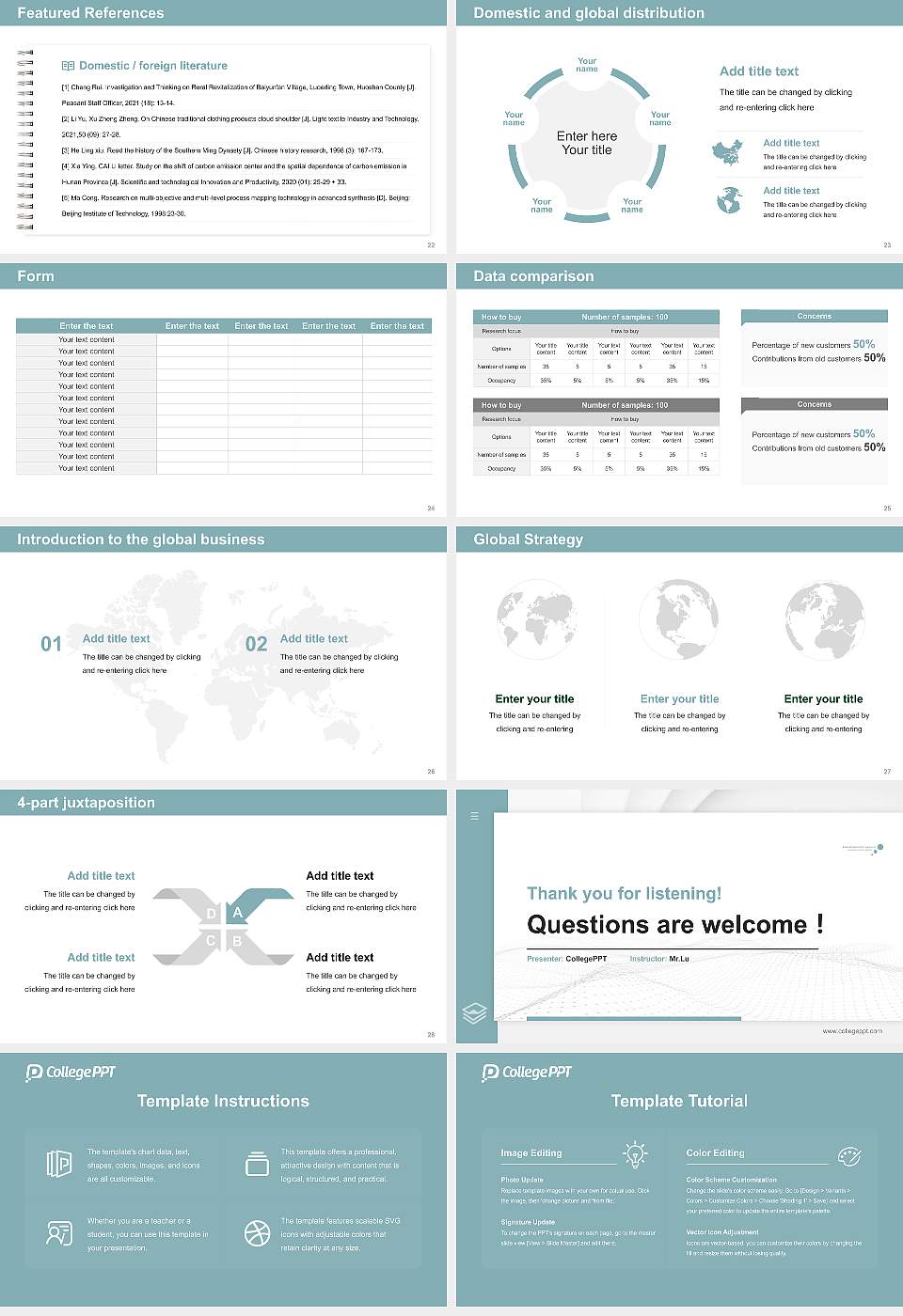 Business Academy Aarhus Thesis Proposal/Graduation Defense PPT Template16:9 ratio PPT effect preview image4