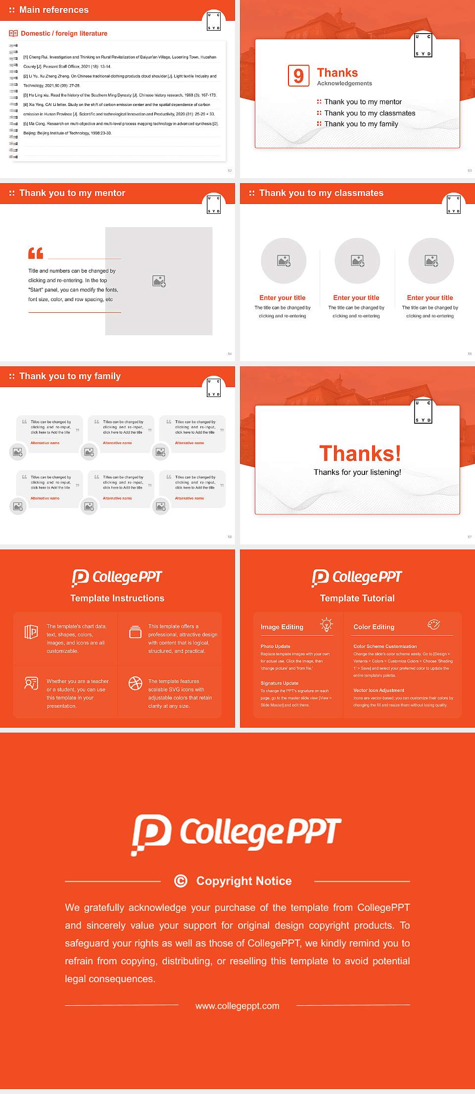 University College South Denmark Graduation Thesis Defense PPT Template4:3 ratio PPT effect preview image7