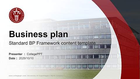 University of Copenhagen（North Campus） Competition/Entrepreneurship Contest PPT Template