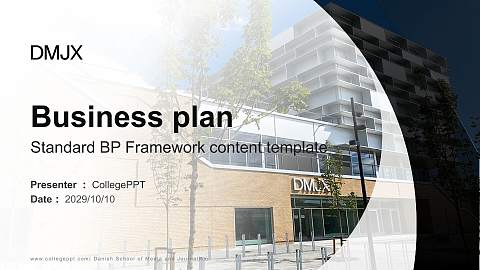 Danish School of Media and Journalism Competition/Entrepreneurship Contest PPT Template