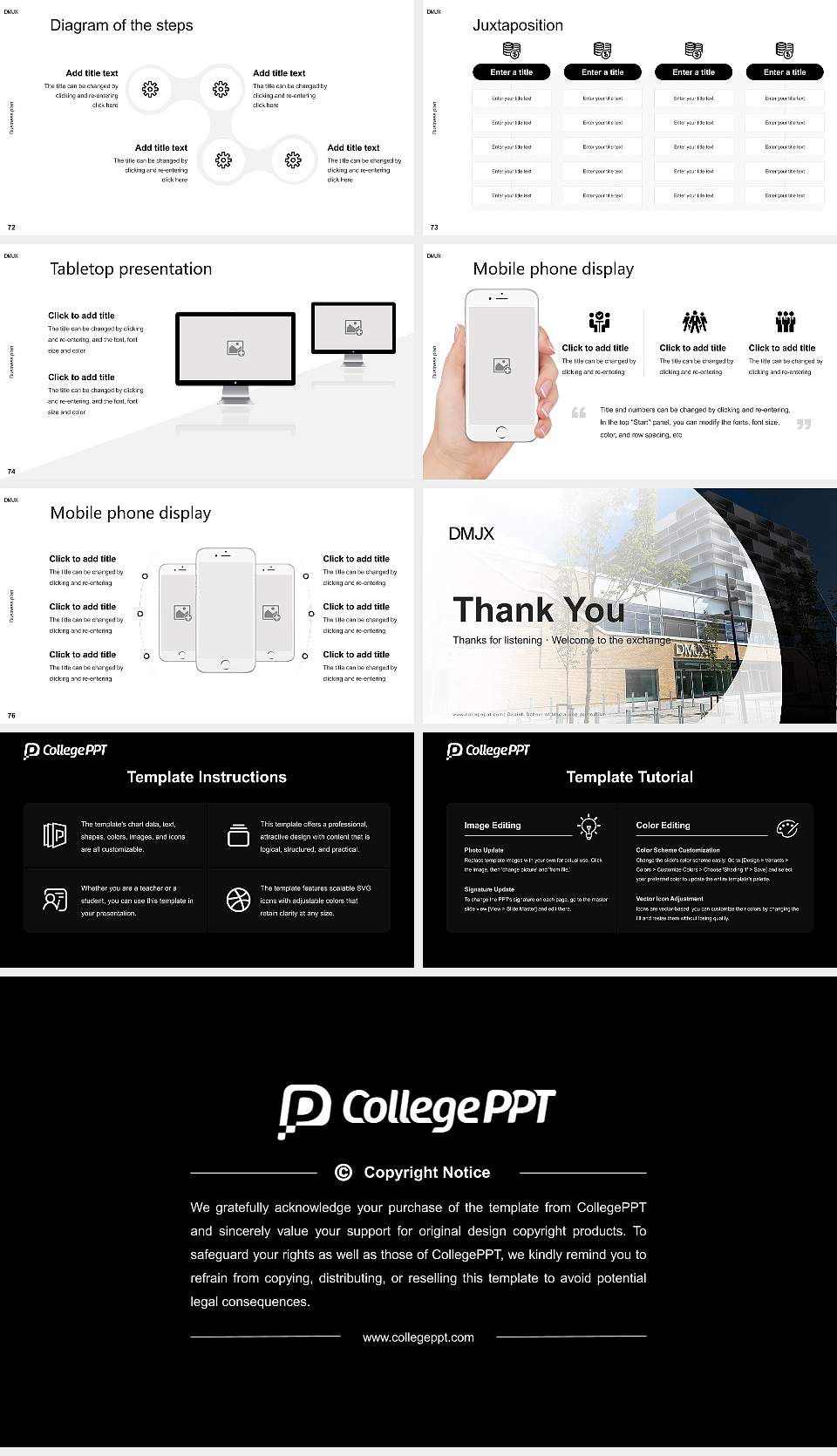 Danish School of Media and Journalism Competition/Entrepreneurship Contest PPT Template16:9 ratio PPT effect preview image9