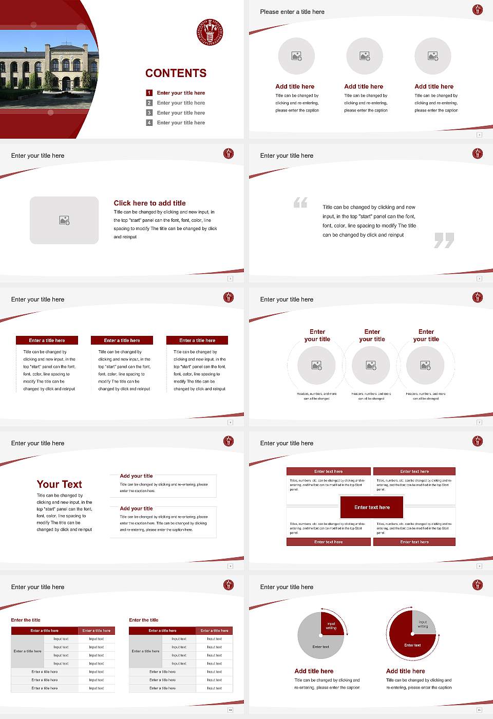 University of Copenhagen（Frederiksberg Campus） Course/Courseware Creation PPT Template16:9 ratio PPT effect preview image2
