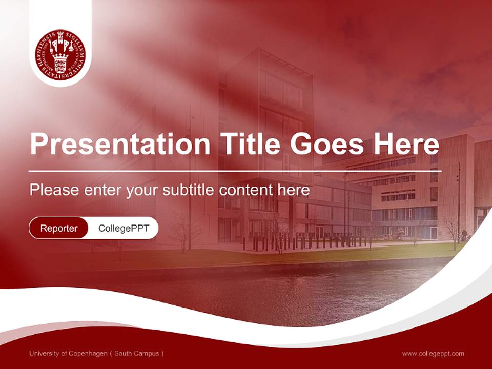 University of Copenhagen（South Campus） Lecture Sharing and Networking Event PPT Template4:3 ratio PPT effect preview image4