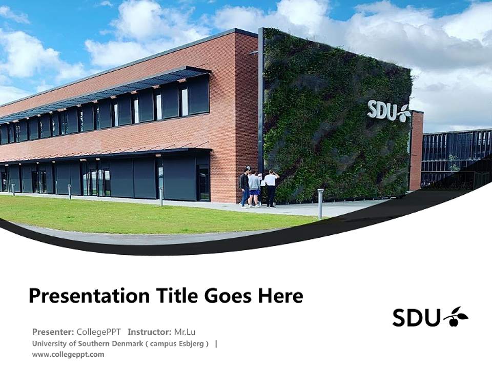 University of Southern Denmark（campus Esbjerg） Course/Courseware Creation PPT Template4:3 ratio PPT effect preview image5