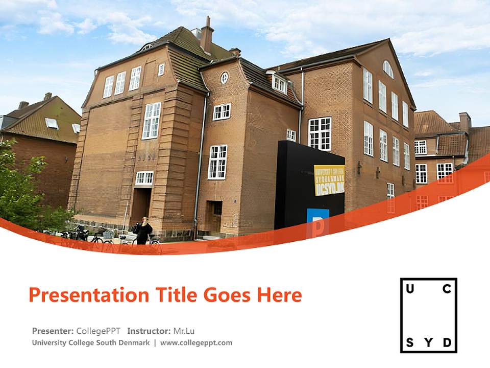 University College South Denmark Course/Courseware Creation PPT Template4:3 ratio PPT effect preview image5