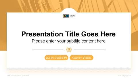 EA Business Academy SouthWest National Scholarship Defense PPT Template