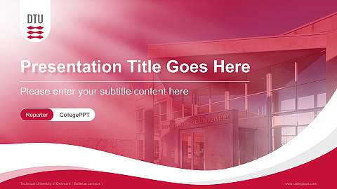 Technical University of Denmark（Ballerup campus） Lecture Sharing and Networking Event PPT Template