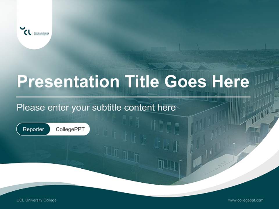 UCL University College Lecture Sharing and Networking Event PPT Template4:3 ratio PPT effect preview image4
