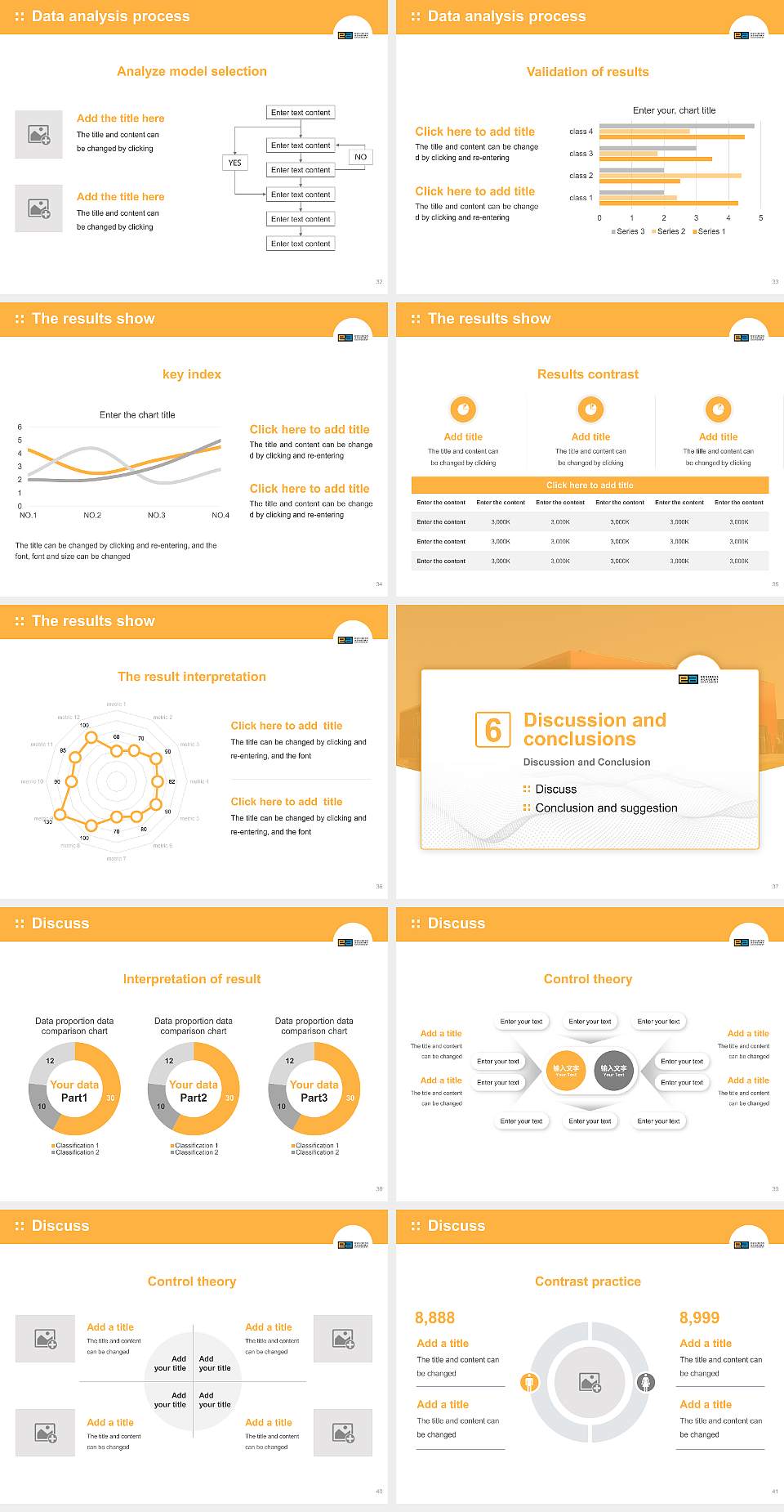 EA Business Academy SouthWest Graduation Thesis Defense PPT Template4:3 ratio PPT effect preview image5