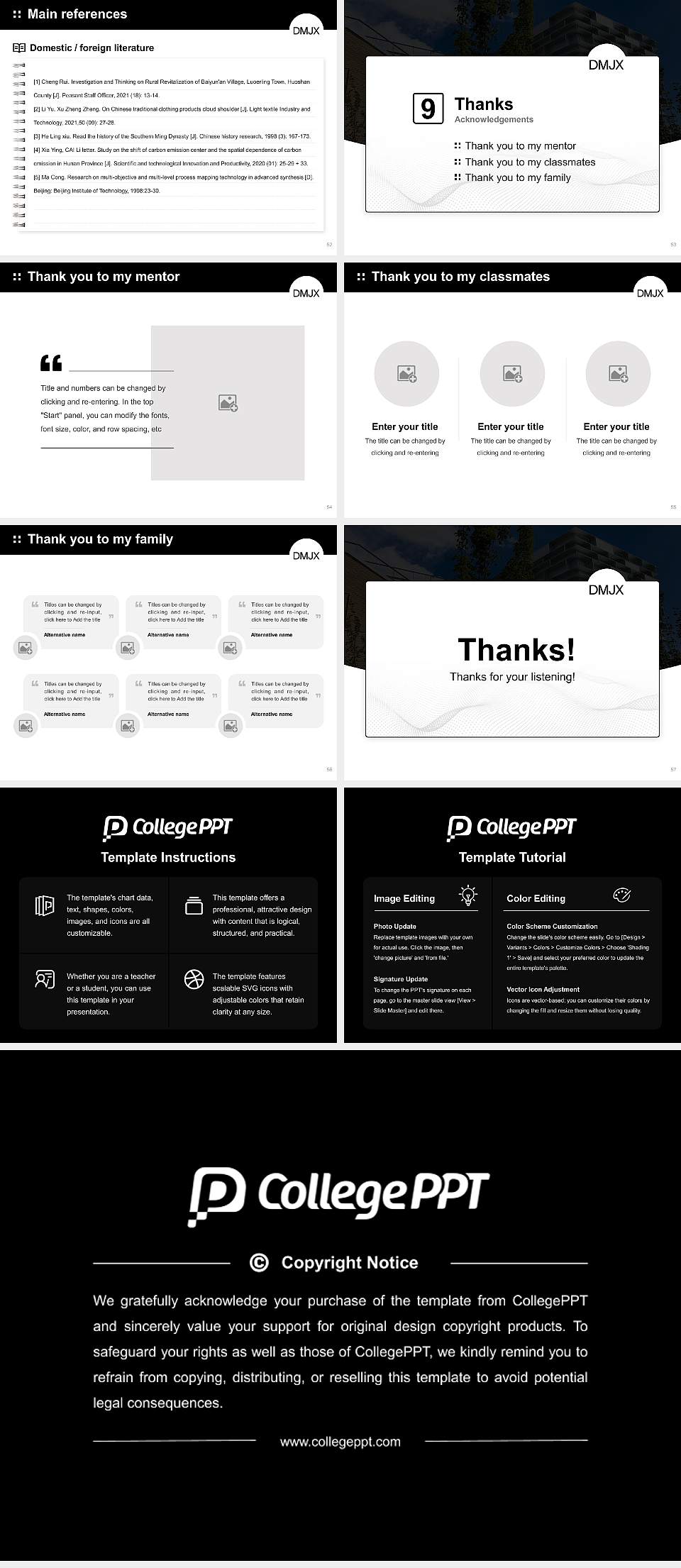 Danish School of Media and Journalism Graduation Thesis Defense PPT Template4:3 ratio PPT effect preview image7
