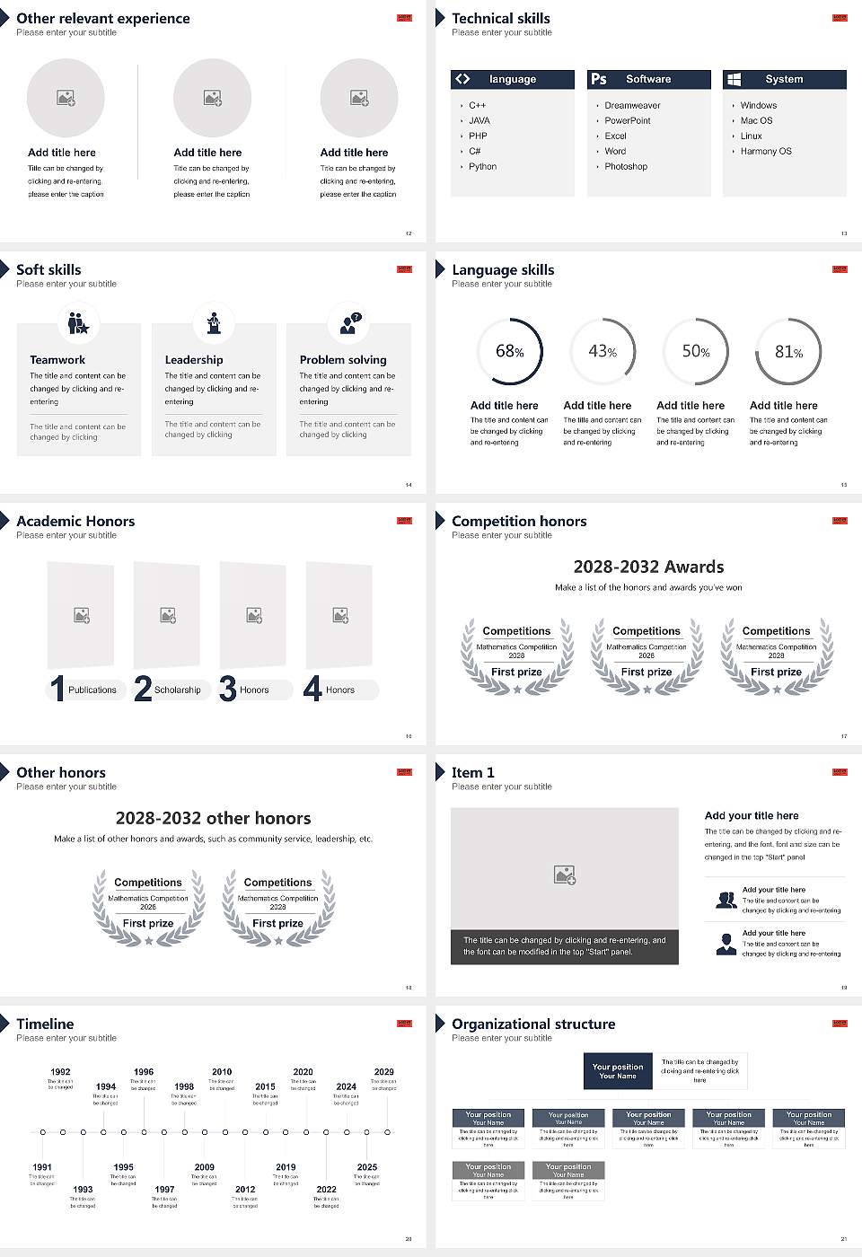 KEA – Copenhagen School of Design and Technology Resume PPT Template16:9 ratio PPT effect preview image3