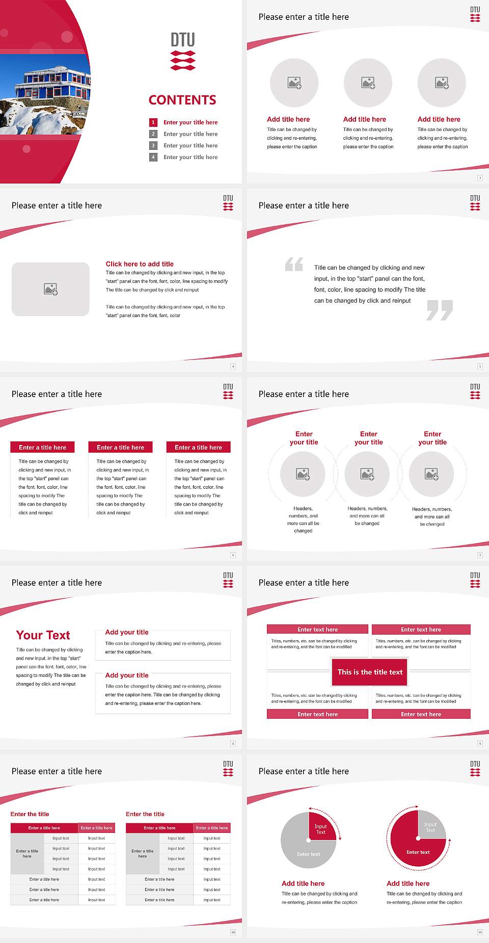 Technical University of Denmark（Sisimiut Campus） Course/Courseware Creation PPT Template4:3 ratio PPT effect preview image2