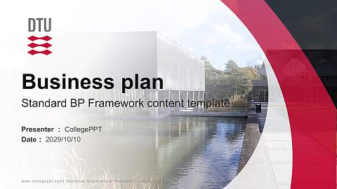 Technical University of Denmark （Lyngby campus） Competition/Entrepreneurship Contest PPT Template