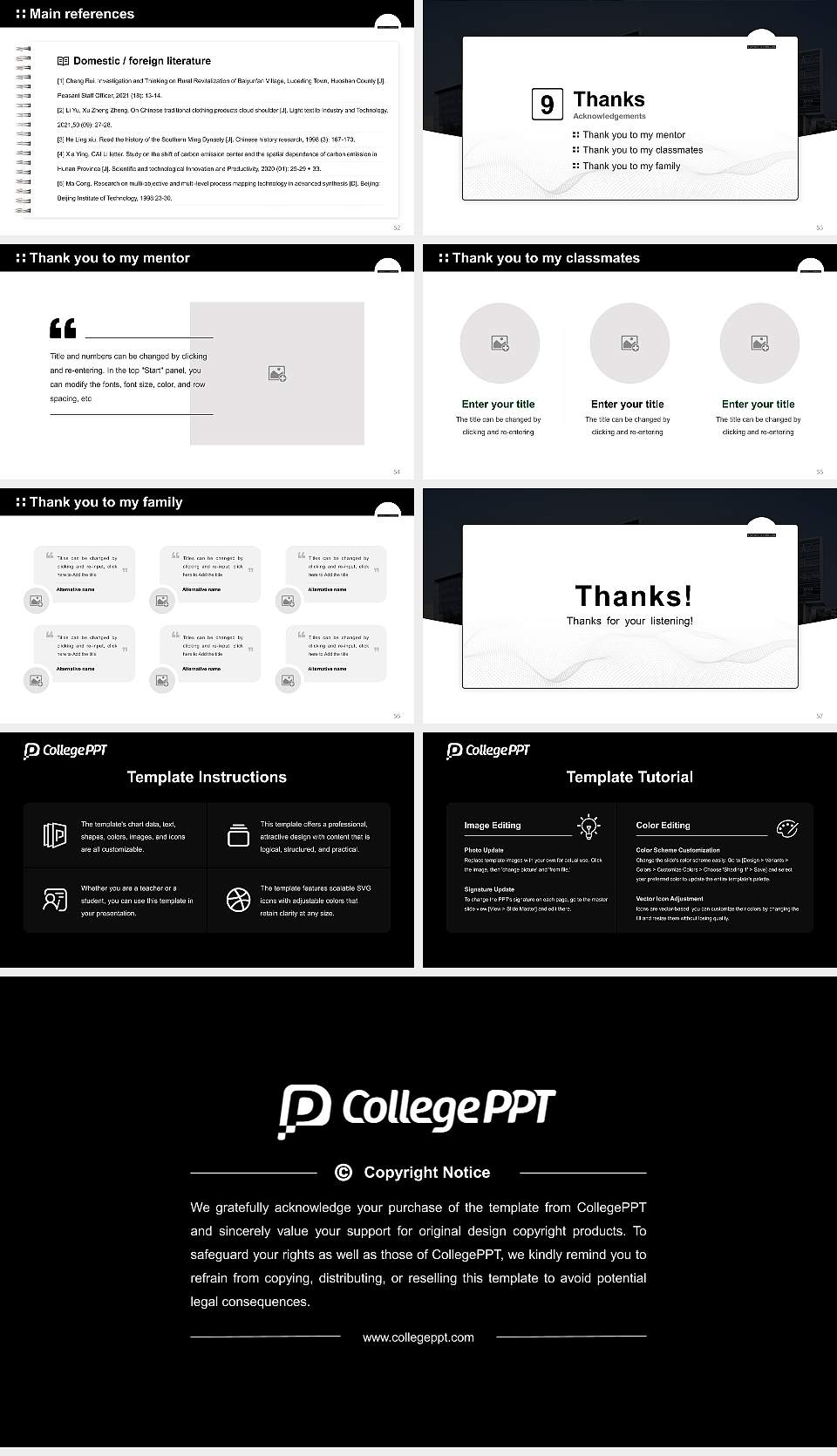 IT University of Copenhagen Graduation Thesis Defense PPT Template16:9 ratio PPT effect preview image7