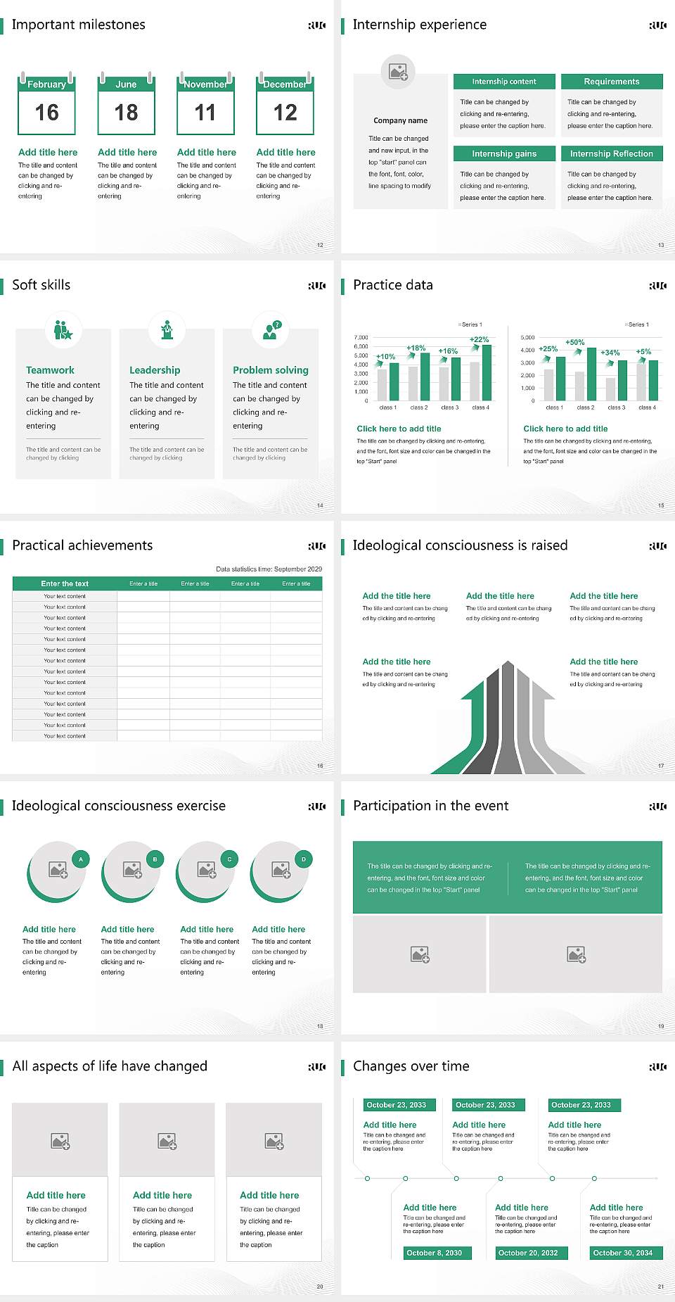 Roskilde University National Scholarship Defense PPT Template4:3 ratio PPT effect preview image3