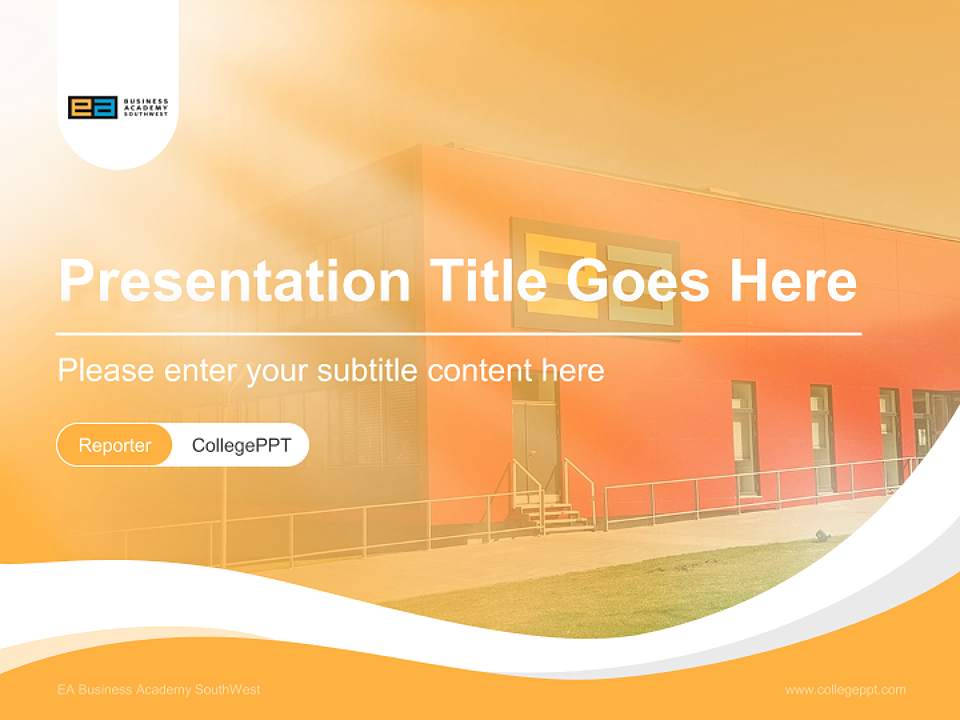 EA Business Academy SouthWest Lecture Sharing and Networking Event PPT Template4:3 ratio PPT effect preview image4