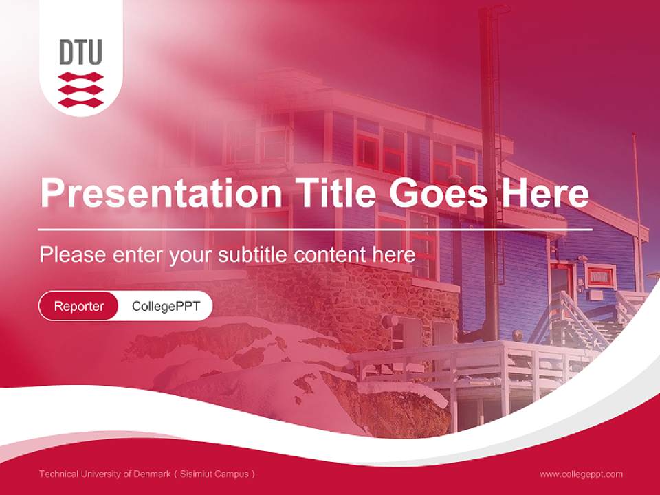 Technical University of Denmark（Sisimiut Campus） Lecture Sharing and Networking Event PPT Template4:3 ratio PPT effect preview image4
