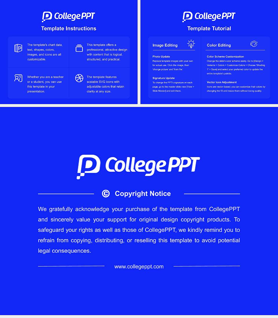 Copenhagen Business Academy Course/Courseware Creation PPT Template4:3 ratio PPT effect preview image5