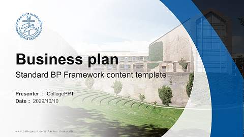 Aarhus University Competition/Entrepreneurship Contest PPT Template