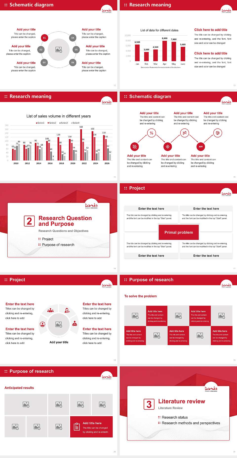 Dania Academy Graduation Thesis Defense PPT Template4:3 ratio PPT effect preview image3