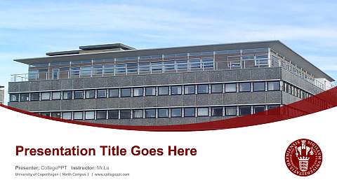 University of Copenhagen（North Campus） Course/Courseware Creation PPT Template