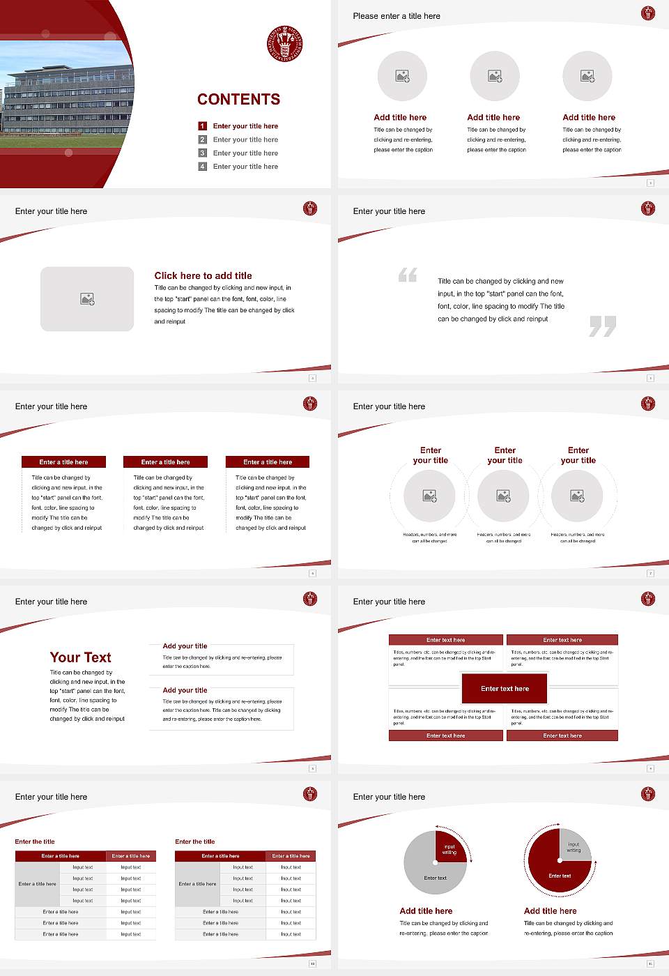 University of Copenhagen（North Campus） Course/Courseware Creation PPT Template16:9 ratio PPT effect preview image2