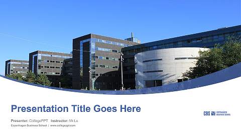 Copenhagen Business School Course/Courseware Creation PPT Template
