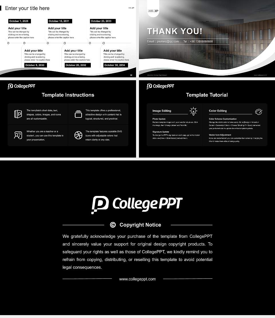 University College Copenhagen Lecture Sharing and Networking Event PPT Template16:9 ratio PPT effect preview image4