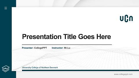 University College of Northern Denmark Thesis Proposal/Graduation Defense PPT Template