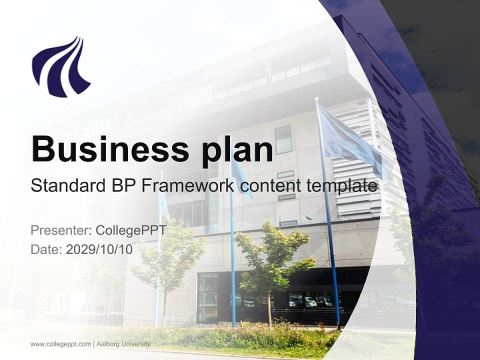 Aalborg University Competition/Entrepreneurship Contest PPT Template4:3 ratio PPT effect preview image9