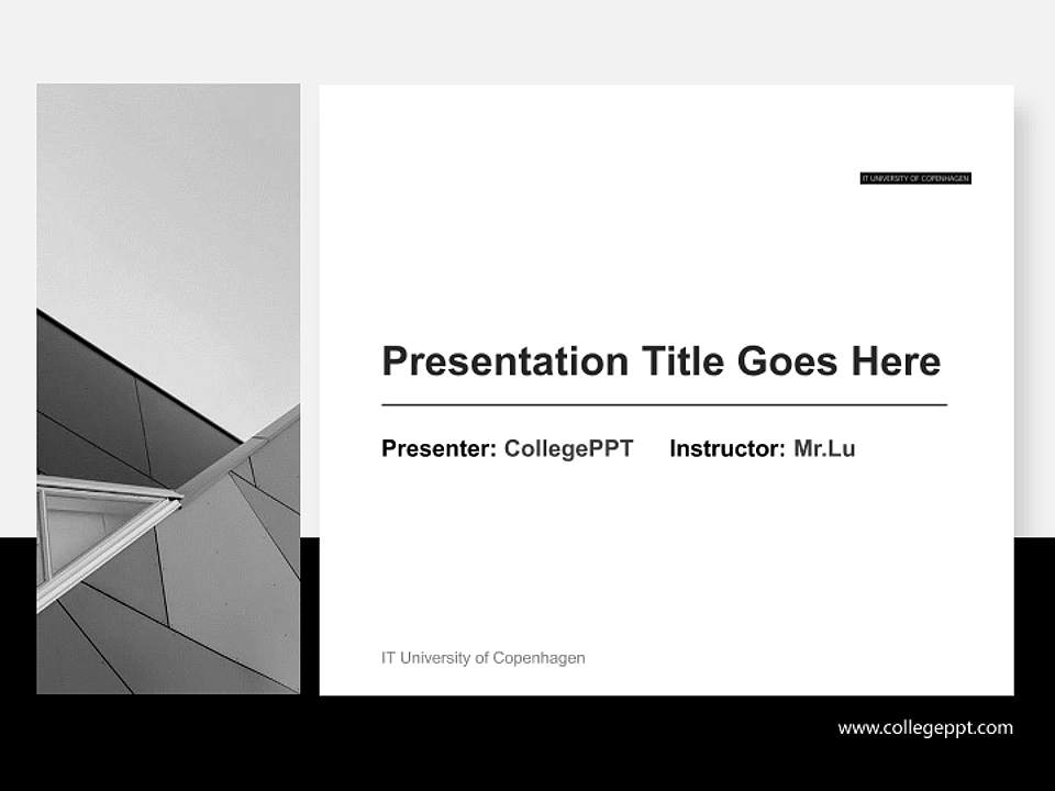 IT University of Copenhagen General PPT Template4:3 ratio PPT effect preview image6