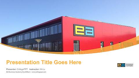 EA Business Academy SouthWest Course/Courseware Creation PPT Template