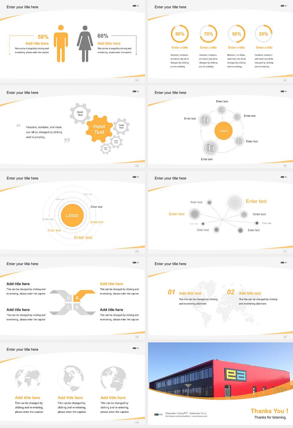 EA Business Academy SouthWest Course/Courseware Creation PPT Template16:9 ratio PPT effect preview image4