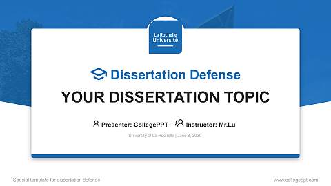 University of La Rochelle Graduation Thesis Defense PPT Template