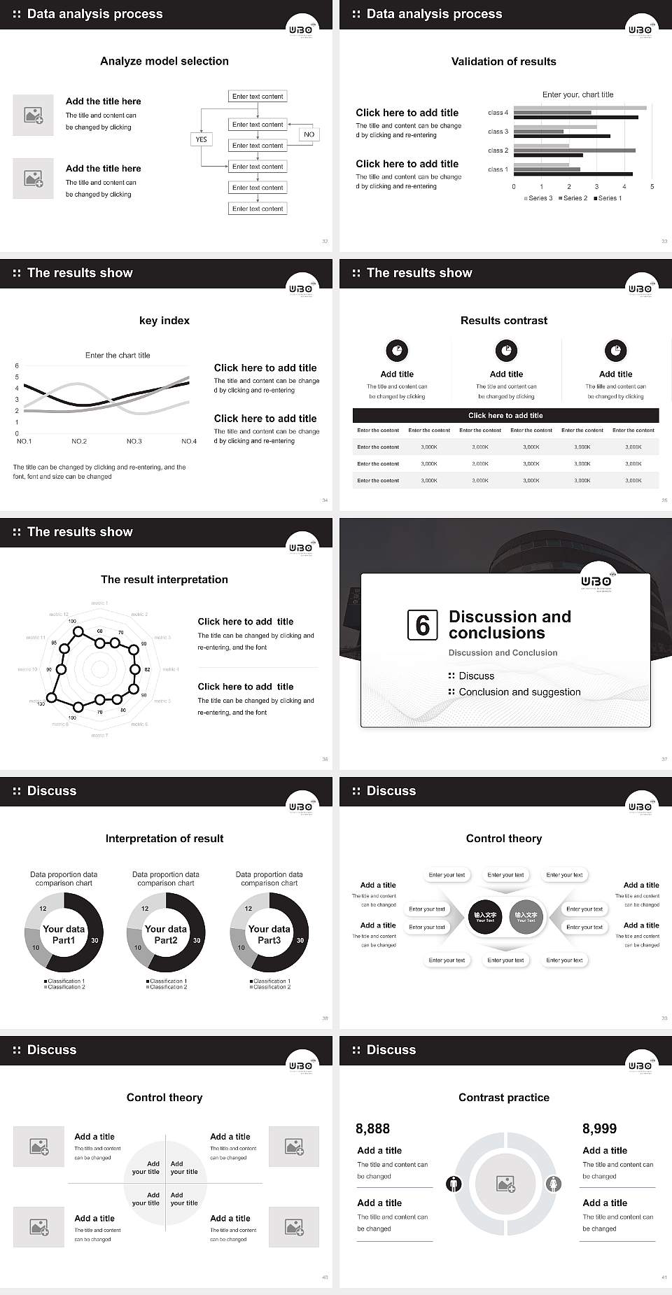 University of Western Brittany Graduation Thesis Defense PPT Template4:3 ratio PPT effect preview image5