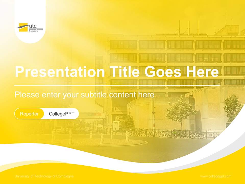 University of Technology of Compiègne Lecture Sharing and Networking Event PPT Template4:3 ratio PPT effect preview image4