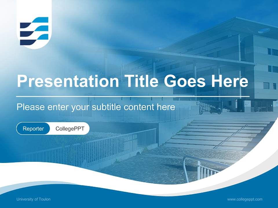 University of Toulon Lecture Sharing and Networking Event PPT Template4:3 ratio PPT effect preview image4