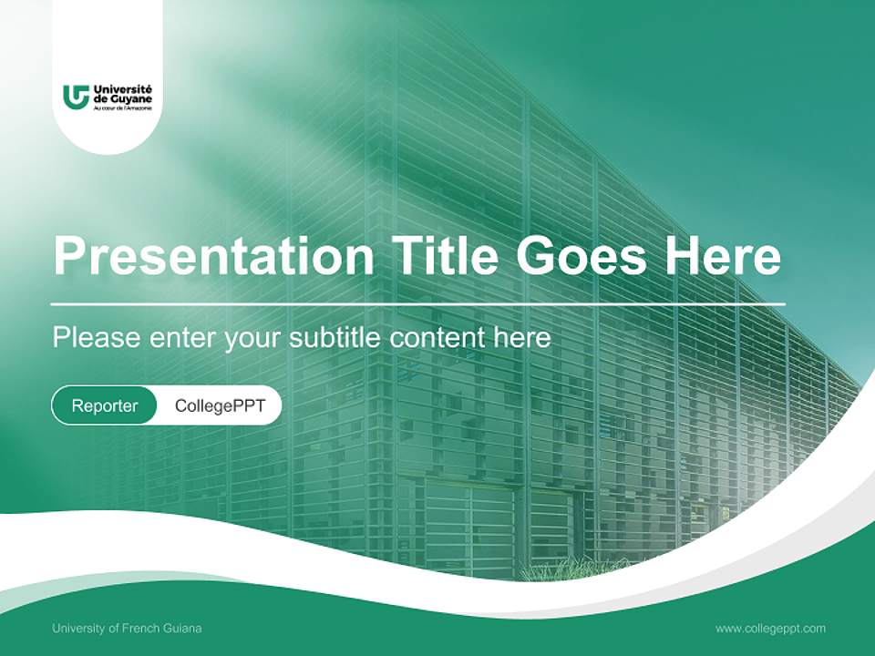 University of French Guiana Lecture Sharing and Networking Event PPT Template4:3 ratio PPT effect preview image4