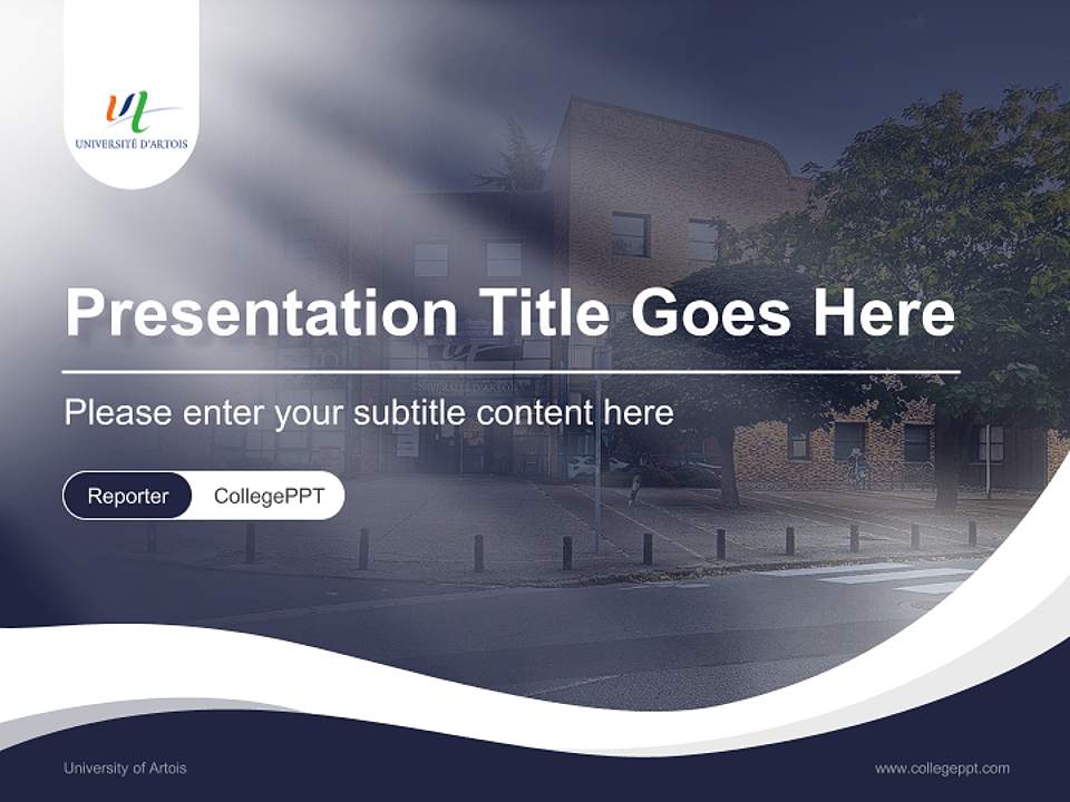 University of Artois Lecture Sharing and Networking Event PPT Template4:3 ratio PPT effect preview image4