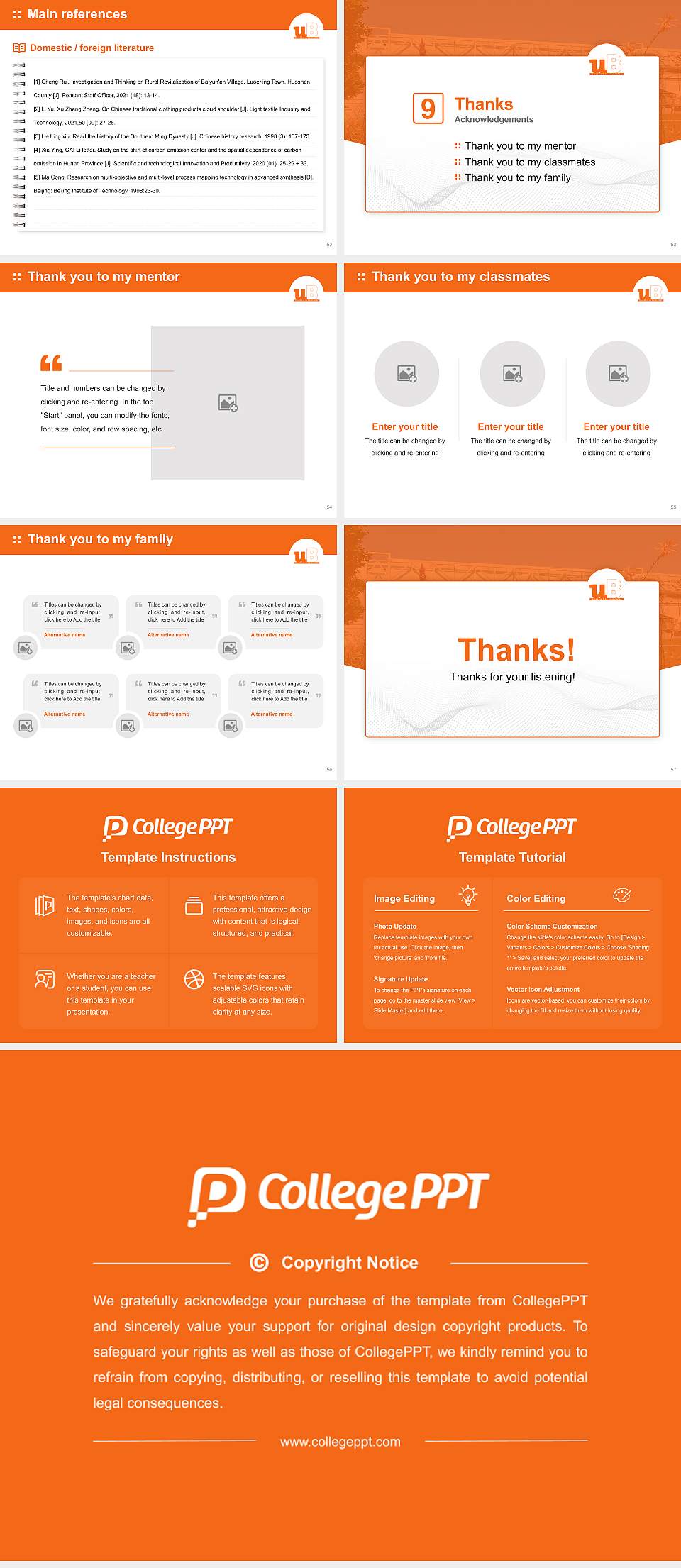 University of Burgundy Graduation Thesis Defense PPT Template4:3 ratio PPT effect preview image7