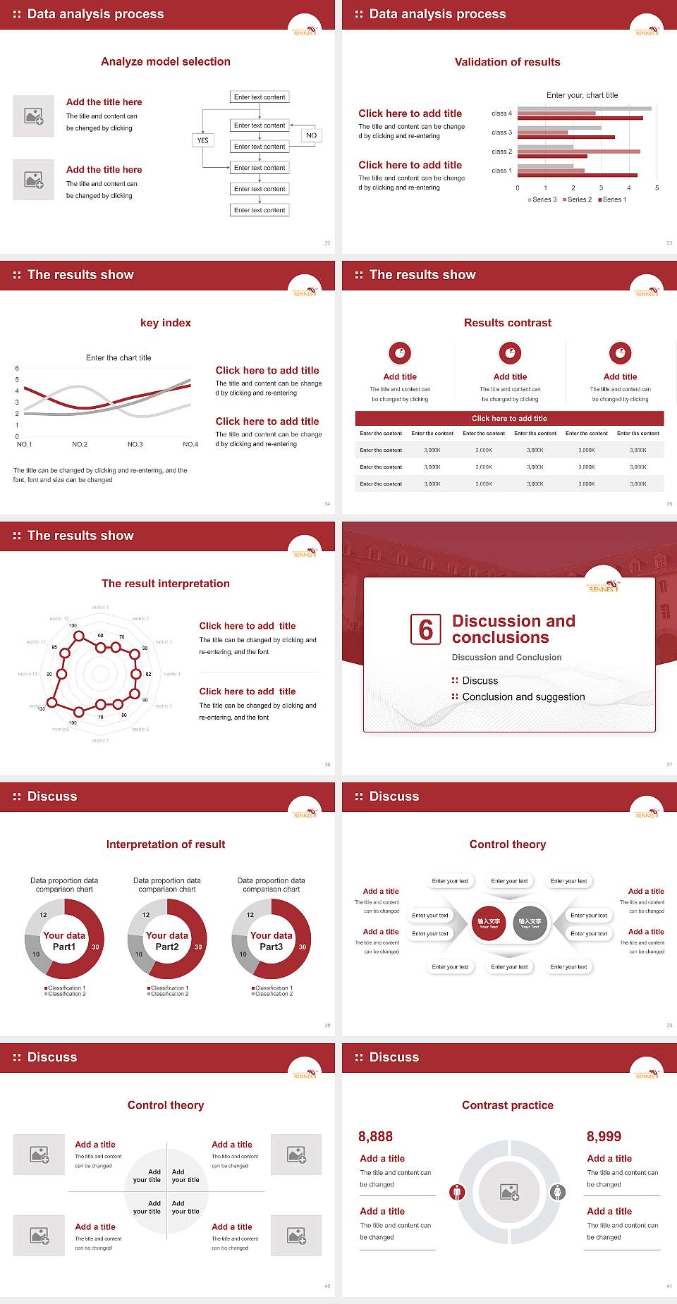 University of Rennes 1 Graduation Thesis Defense PPT Template4:3 ratio PPT effect preview image5